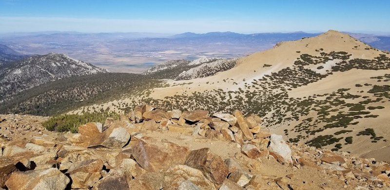 Jobs Sister and Nevada from Freel Peak.