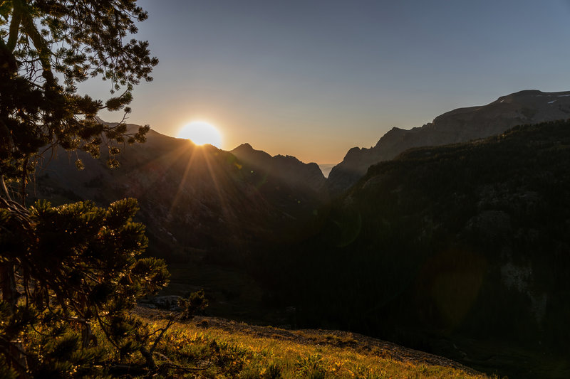 Sunrise over Death Canyon