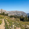 View from Teton Crest Trail into Caribou-Targhee National Forest.