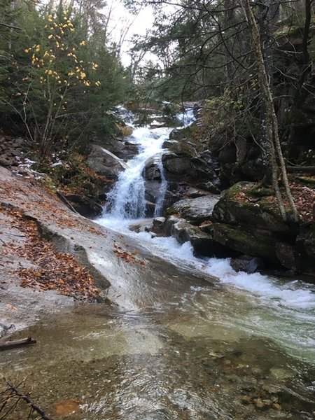 October, no snow at waterfalls.