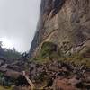 Looking up the steep Paso de las Lagrimas (Way of Tears).