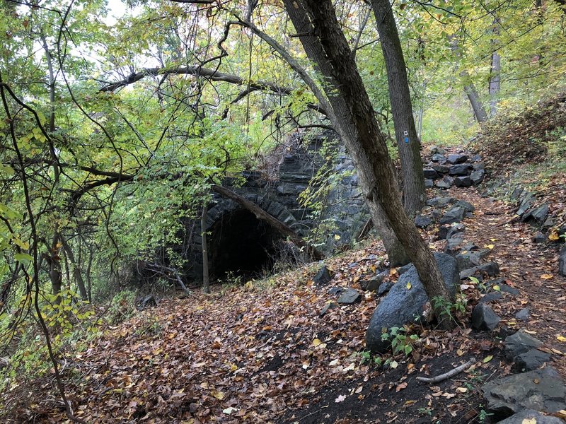 The stone-arch tunnel.
