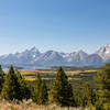 Jackson Lake and the Teton Range from Grand View Point.