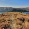 Looking downhill to Lake Eymir while climbing Bangabandhu Şeyh Mucibur Rahman Depesi