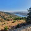 View to Lake Eymir on Nefes Nefese İniş Rotası (trail).