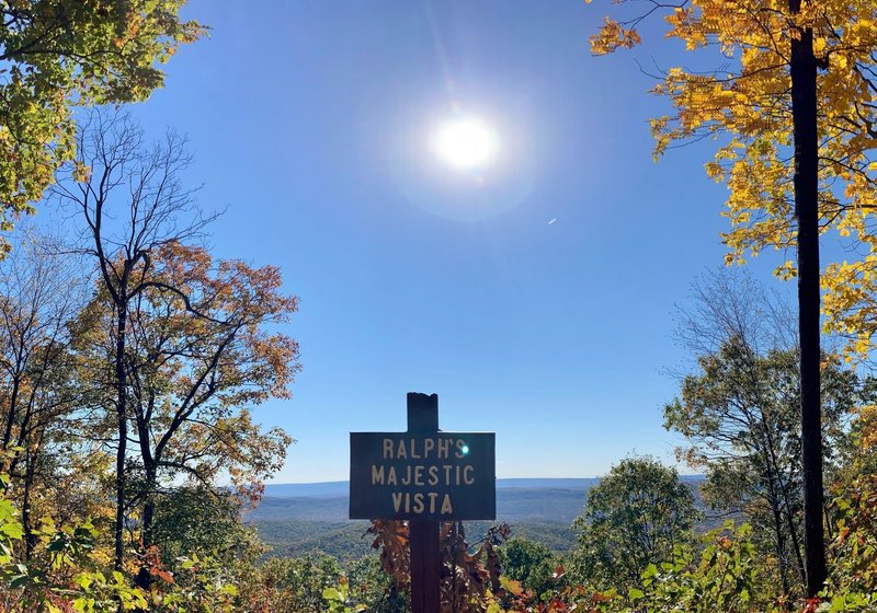 Ralph's majestic vista - the 4th view on the trail.