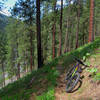 Mountain biking the Wikiup Creek Trail.