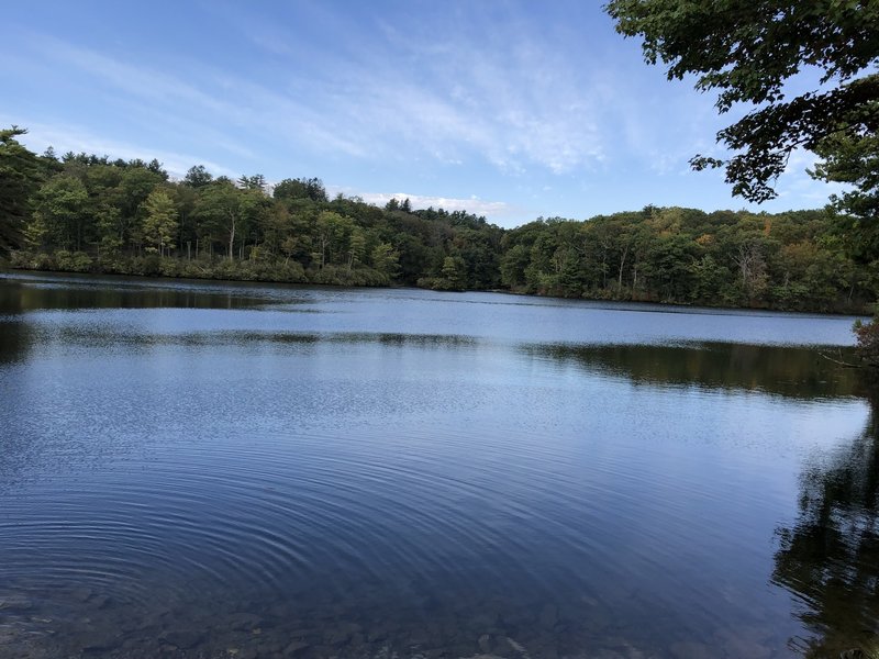 Huntington Pond as viewed from the Red Trail