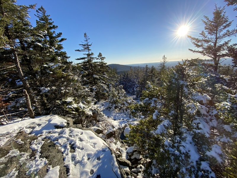 View from North Pack Monadnock summit.