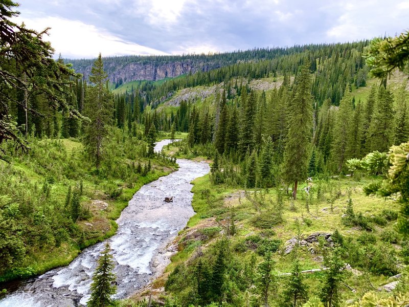 The Ferris Fork of the Bechler River just before in joins the Gregg Fork and Phillips Fork in the Three River Junction area. Don't miss campsite 9D1 if you can help it.