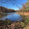 Lake Buteo. Lakeside is easy run/walk area. I ran this trail and met up with Hawk Nest loop for added distance.