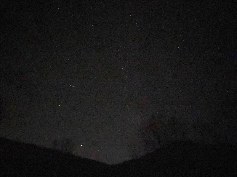 Dark skies above Loyalsock Creek.