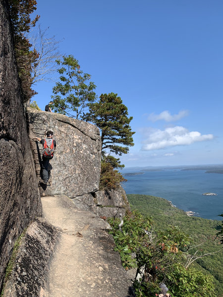 One of the final climbs of the Precipice Trail. This is not a trail for the faint of heart!