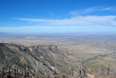 View of Sierra Vista from Peak.