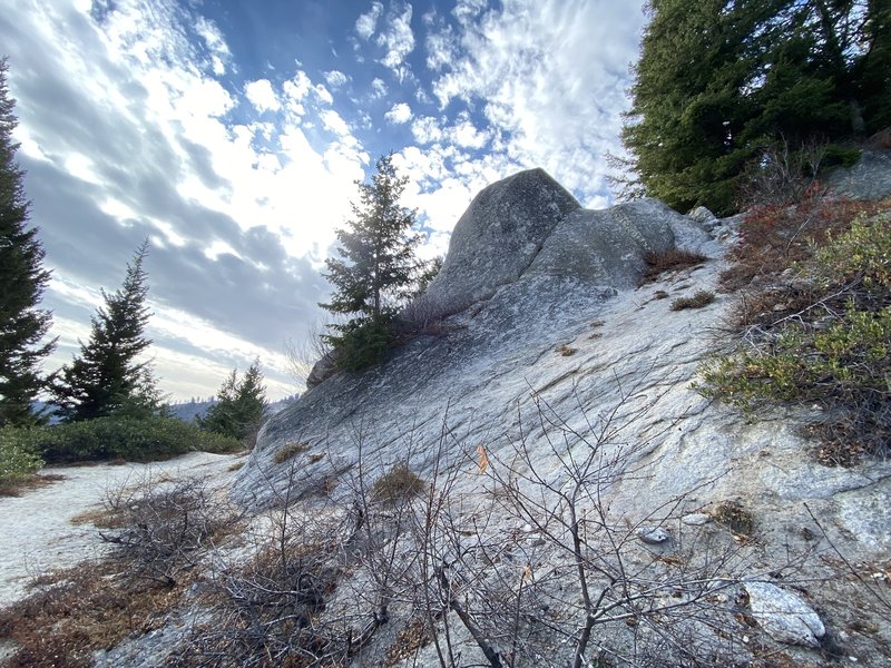 Some cool rock features on Mores Mountain Trail. Not a difficult trail..