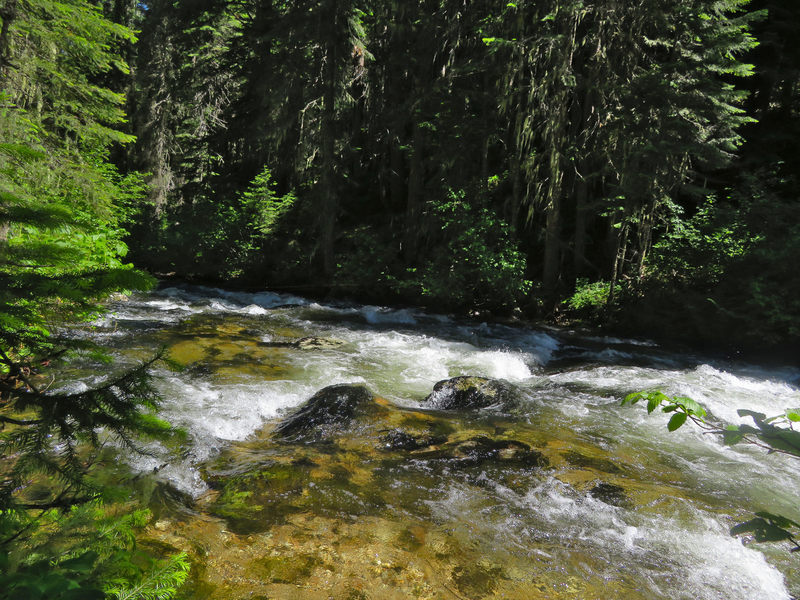 Fording Tenmile Creek can be hazardous.