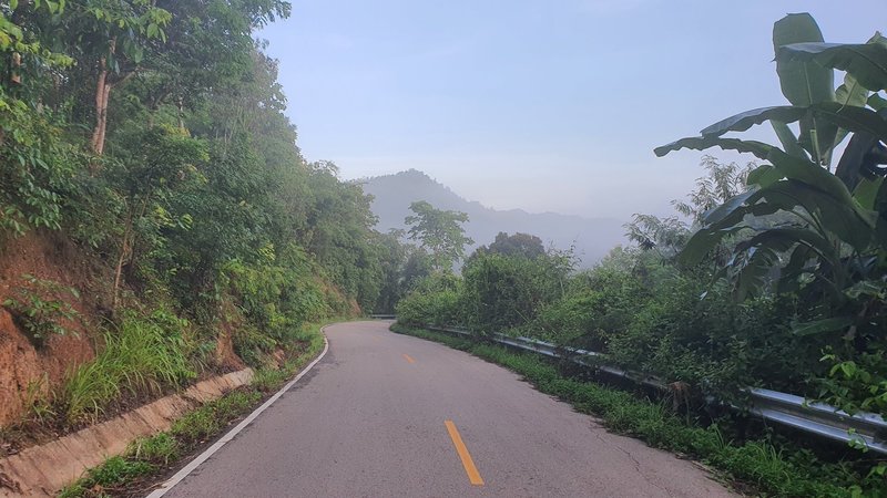 One of the road sections along the route.