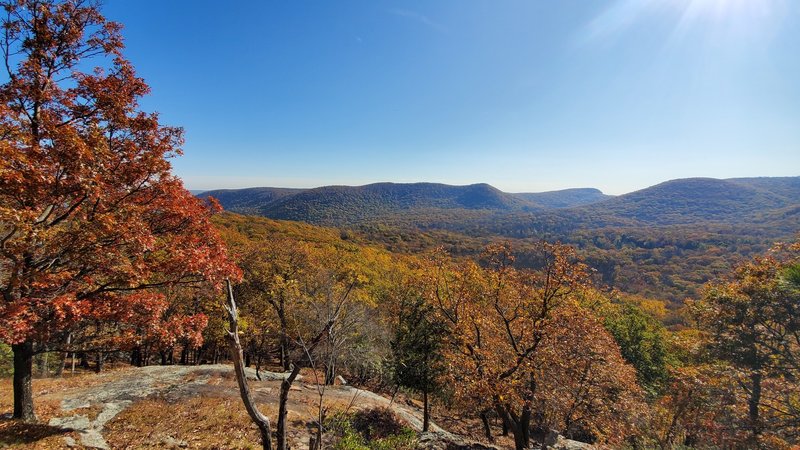 View from an overlook just off the trail.