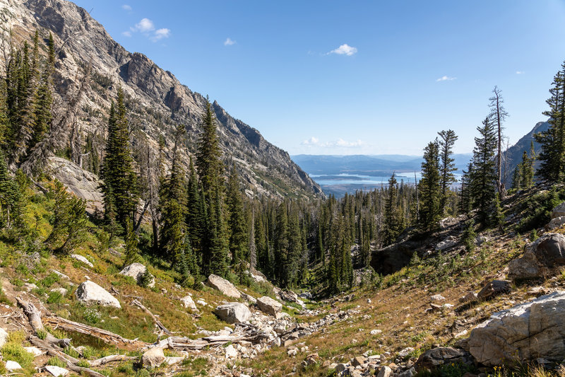 Jackson Lake from Paintbrush Canyon.