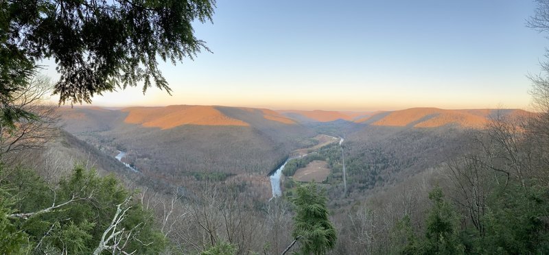 Vista heading up to Smith's Knob. Overlooking Loyalsock Creek.