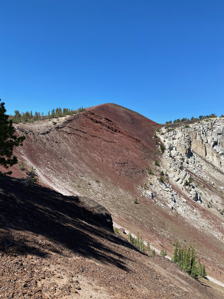 Cinder cone to the crest.