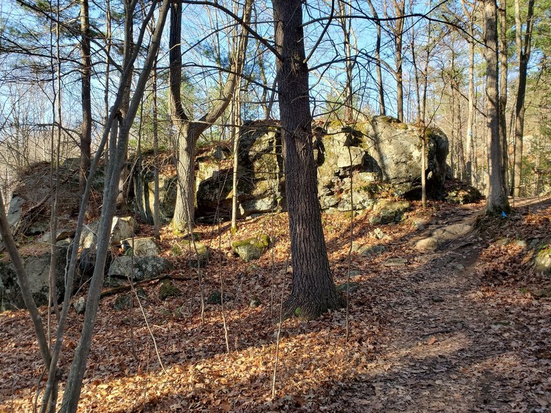 One of the interesting rock formations in the area.