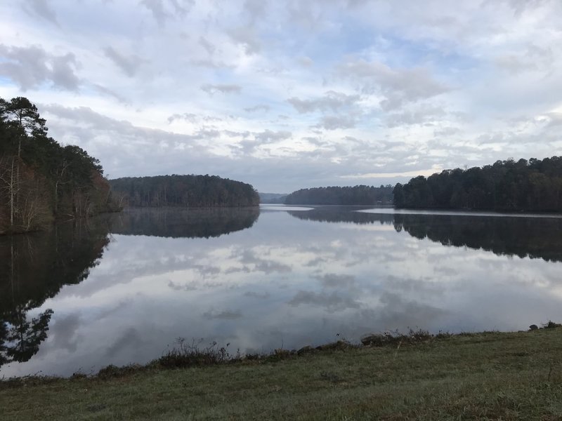 Still water from the dam.