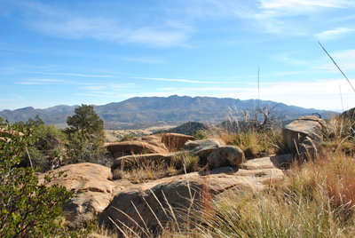 A look back east - first step up after canyon hiking.