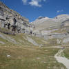 Halfway through the exposed Circo del Soaso (Soaso cirque)