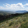 View south towards Salt Creek Peak from the Nebo Traverse Trail.