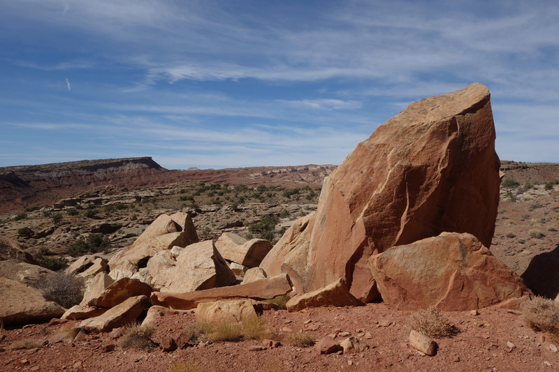 Rocks in the San Rafael Swell between Bell's Canyon and Little Wild Horse Canyon