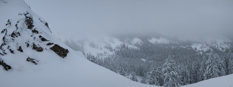 Followed the Silver Creek Connector up to the ridge