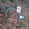 Preserve sign just off the Arney Run Parking Lot, marking the trailhead.