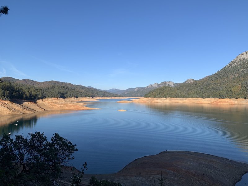 McCloud River arm of Shasta Lake.