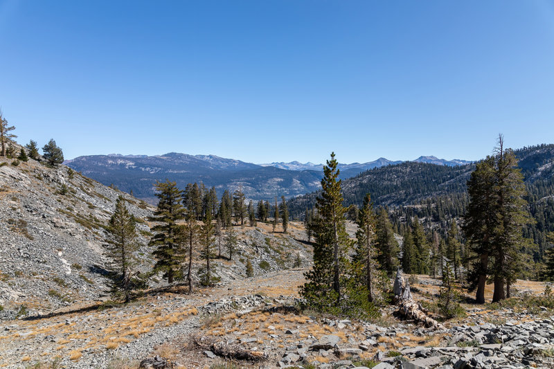 Looking down the King Creek drainage