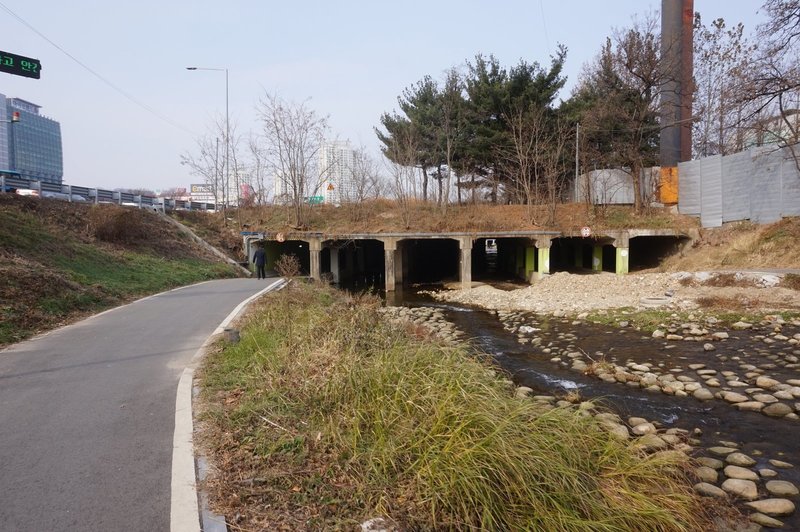 Seoul Trail alongside the Yeouicheon Stream