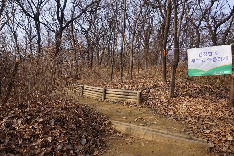 Seoul Trail section 4 in Umyeonsan Park, taken 7th Dec 2020.