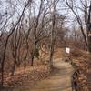 Seoul Trail section 4 in Umyeonsan Park, taken 7th Dec 2020