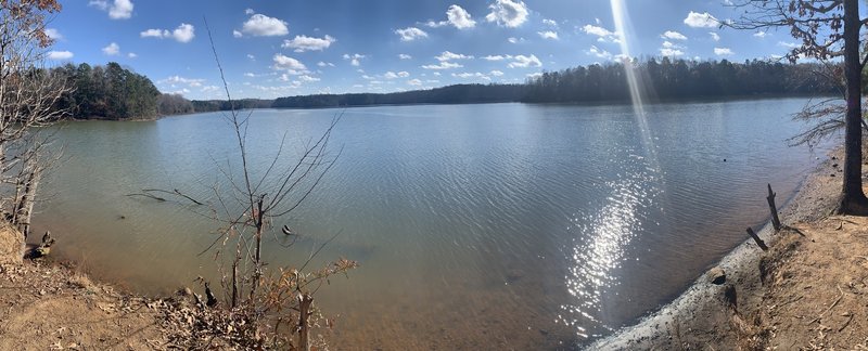 View of Mountain Island lake in December.