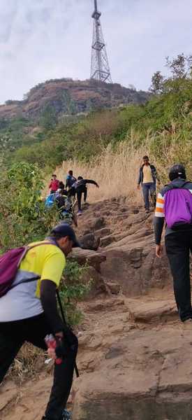 A part of the singhad fort climb.