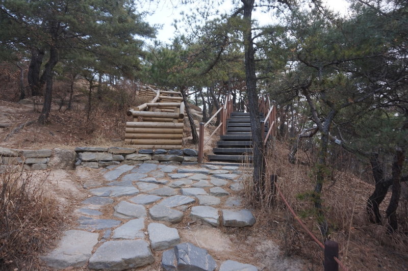 Section 8 of the Seoul Trail at Jangmi Park, taken on 10th of December 2020