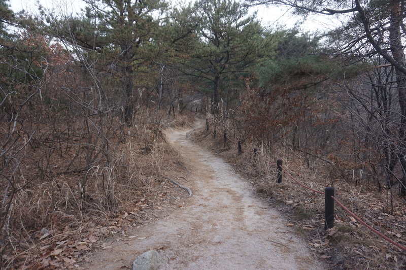 Section 8 of the Seoul Trail towards Tangchundaeseongammun (gate) , taken on 10th of December 2020