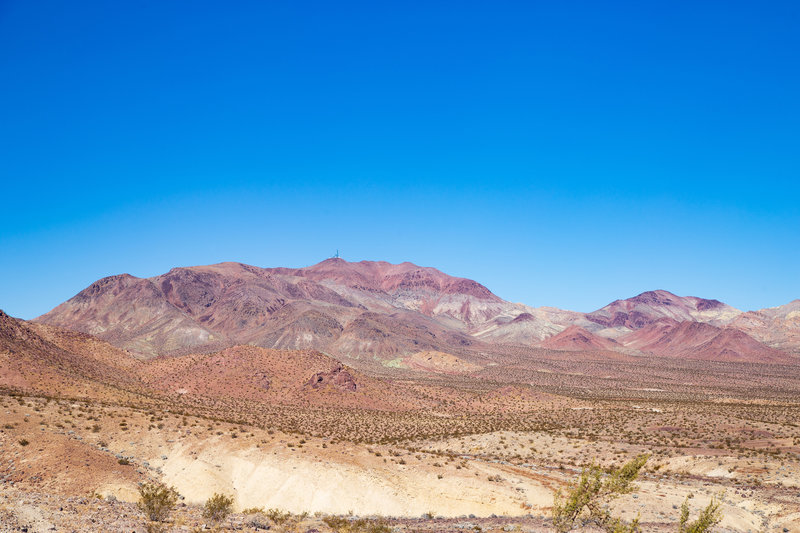 Calico Mountains from Mule Canyon Road.