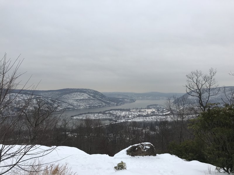 Looking south toward Peekskill on Dec 19 2020.