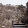 Bukhansan Traverse below Munsubong Peak.