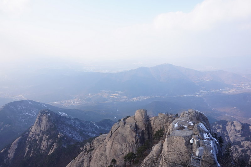 The view from Baegundae Peak