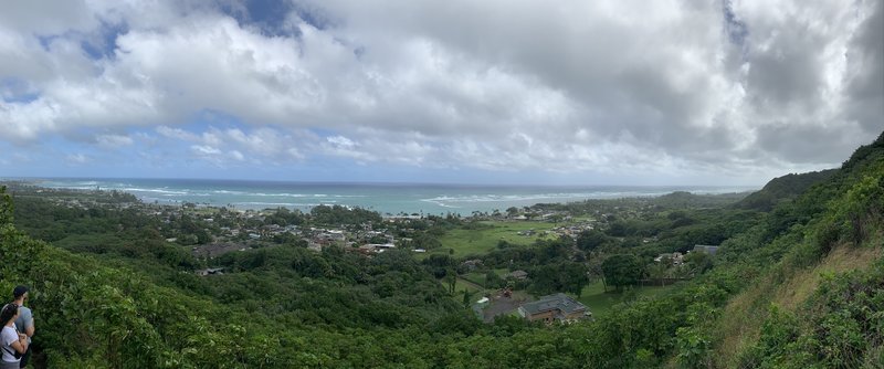A view of the coast above Haalua, Oahu HI