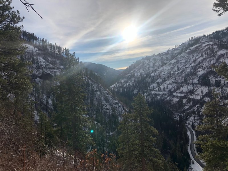 Looking south from ridge.