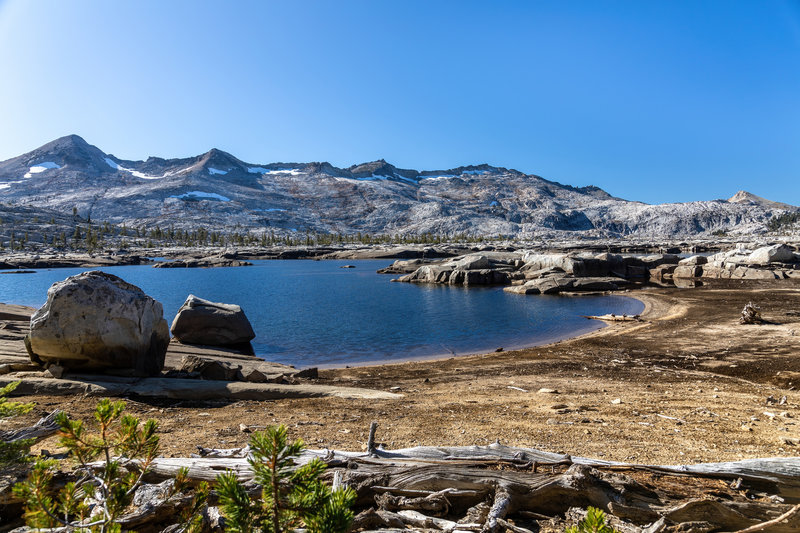 Lake Aloha with Pyramid Peak and Mount Price in the background.