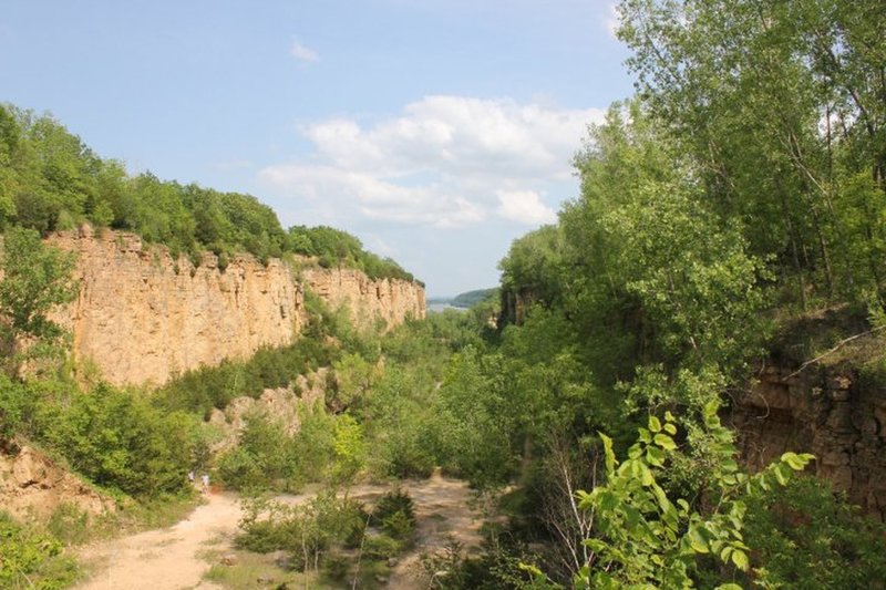 View of the Mississippi River from Horseshoe Bluff - Mines of Spain